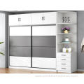 White 2 Open Sliding Door Modular Wardrobe Furniture